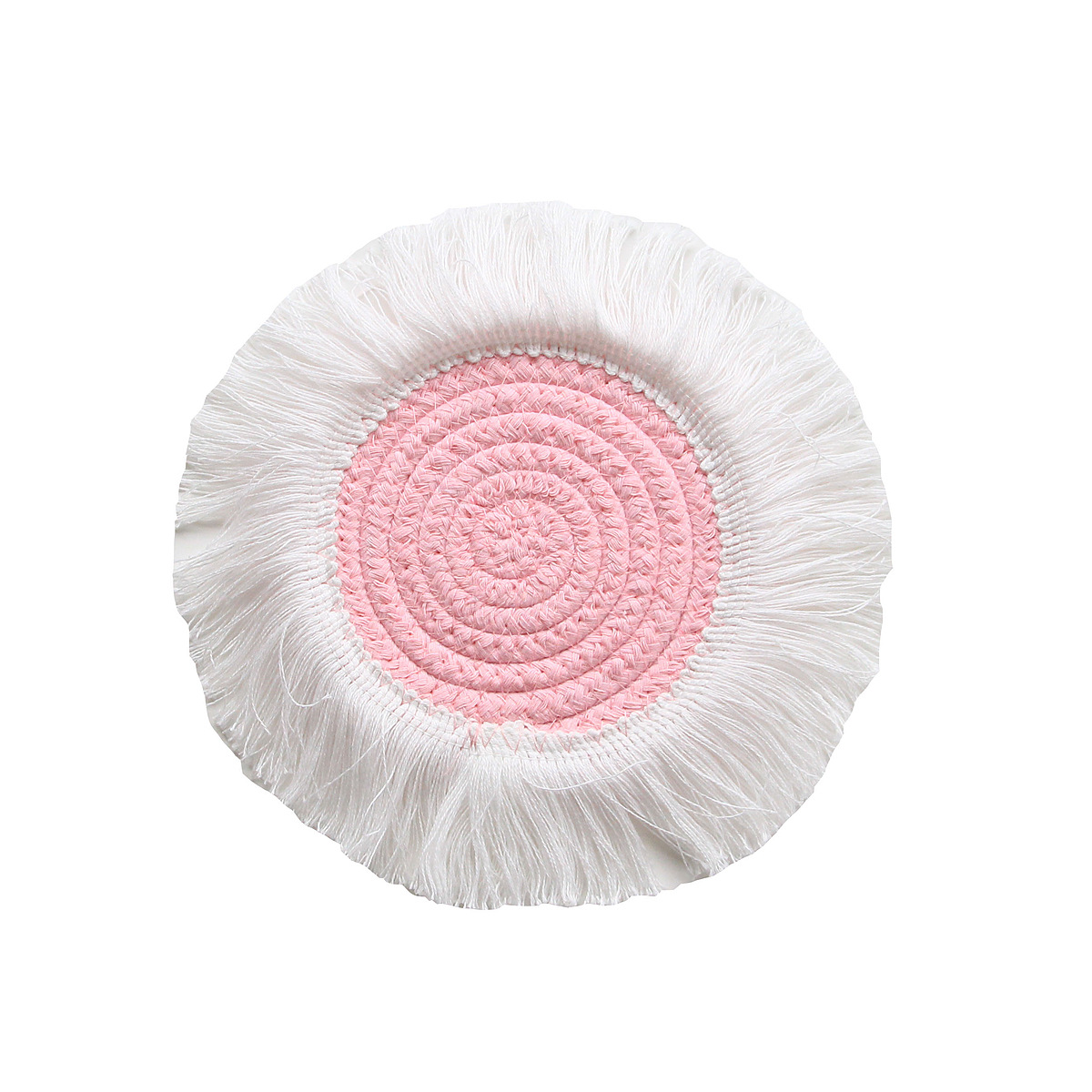 Tassel Heat-Resistant Hot Pads cotton thread woven cotton rope table mat bowl mat Nordic style simple coaster