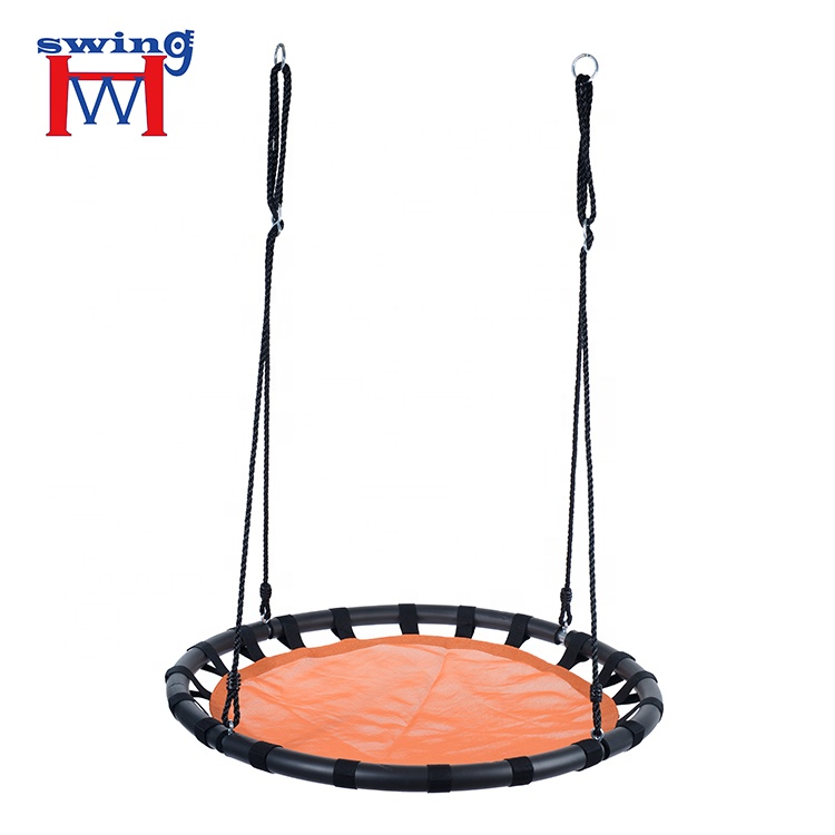 40 Inch Saucer Mat Platform Tree Swing for Multiple Children Play Fun