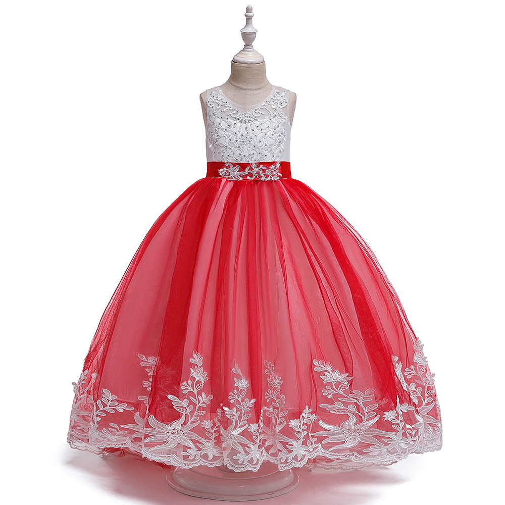 Girls'summer dress 2021 new Korean version of super fairy net dress little girl summer fashion princess dress trend