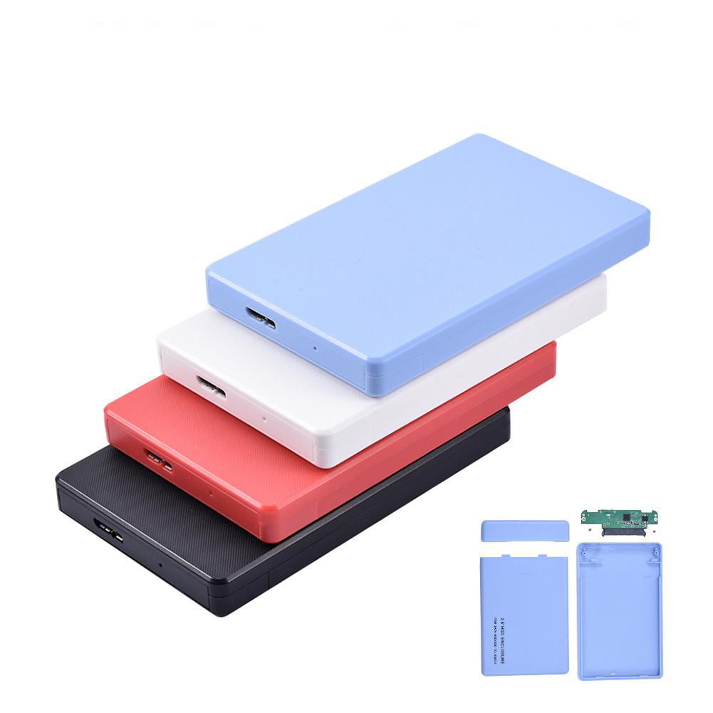 2.5 Hard Drive Enclosure USB 3.0 to SATA SSD External Box 5Gbps Mobile Hard Drive Enclosure Suitable for Notebook Computer Black