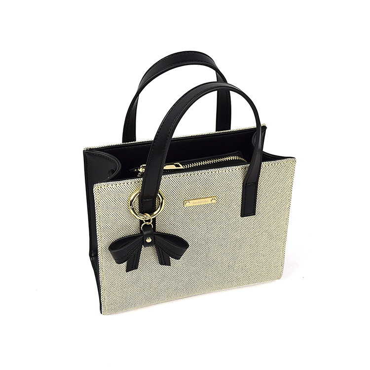 2021 Drop shipping mini small bags grid pattern zippered lady handbags for lady with pu leather bow