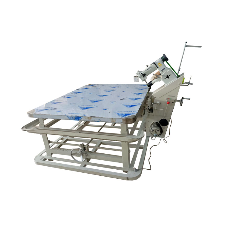 Hand-Controlled Tilting Of Sewing Head Mattress Tape Edge Machine