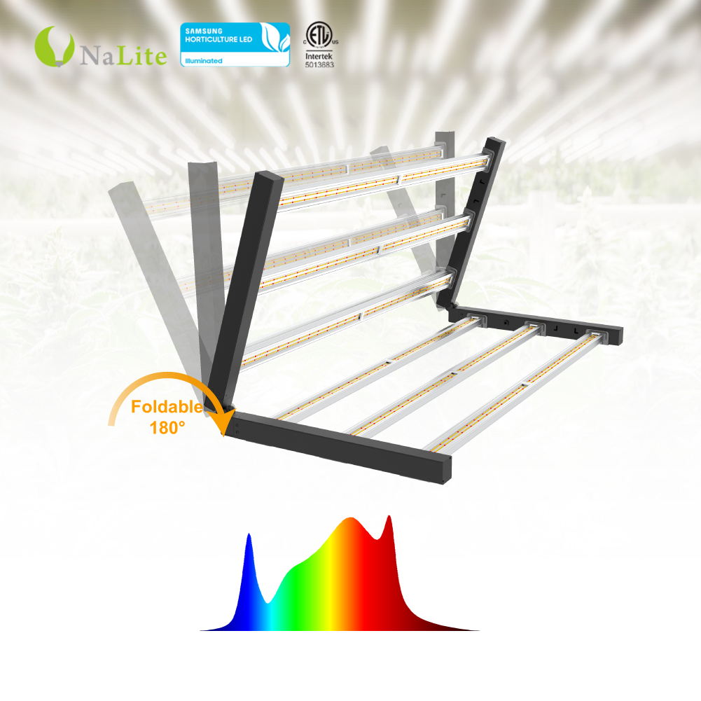 Nalite H3 DLC item cETL ETL certificate Samsung lm301b lm301h hydroponic vertical system full spectrum led grow light 650w