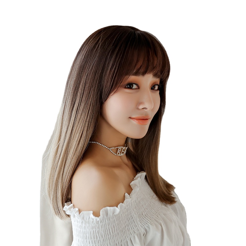 New women's wig fashion lifelike Long Straight Wig in stock