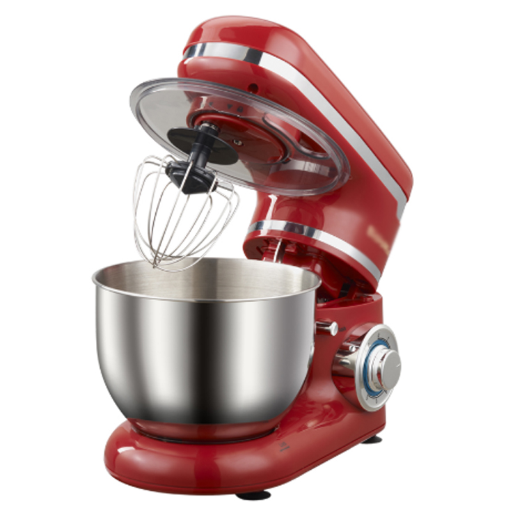 wholesale planetary red 1200w 5kg 4 L 3 in 1 electric cake kitchen stand mixer Pizza Dough Tilt-Head Cake Food Blender