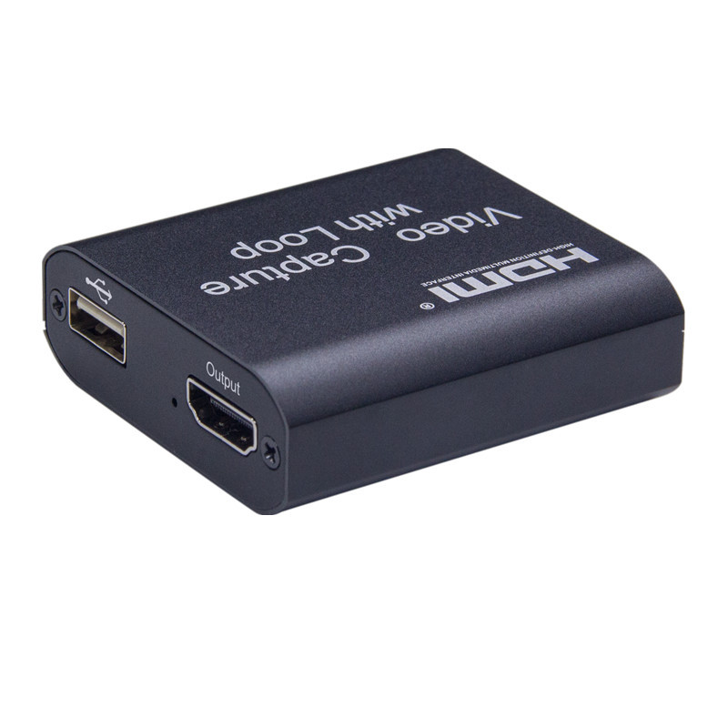 Лидер продаж 2020, карта захвата видео USB 2,0, захват видео HDMI с выходом HDMI для игр или прямых трансляций