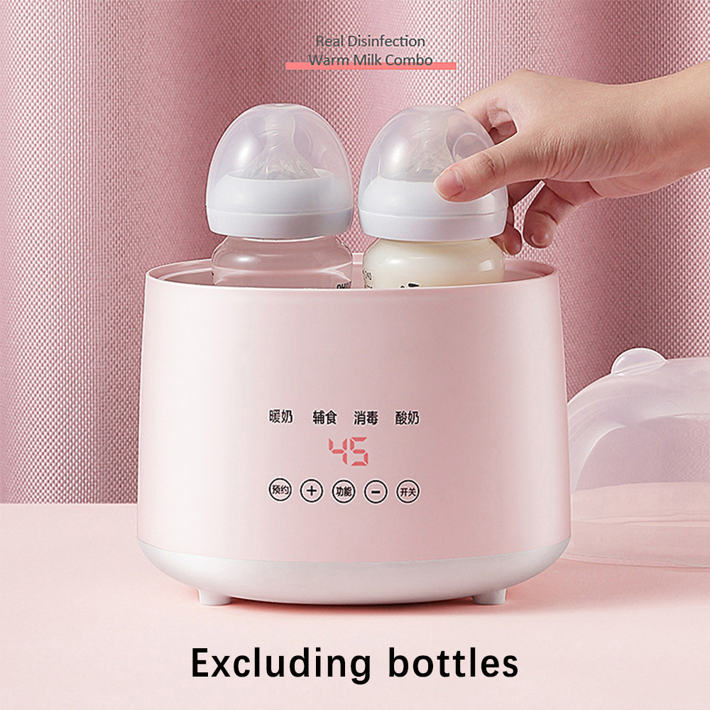 Double Bottle Electric Baby Constant Temperature Milk Bottle Sterilizer Warm Control With Large Capacity