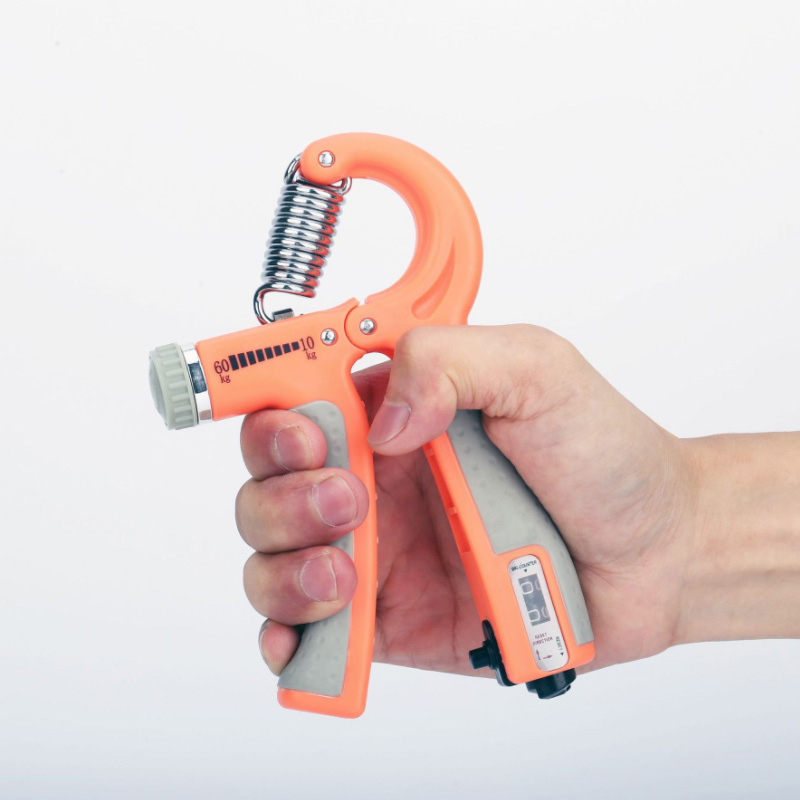 R-Shape Adjustable Automatic Counting Countable Hand Grip Home Strength Exercise Strengthener Gripper Tools