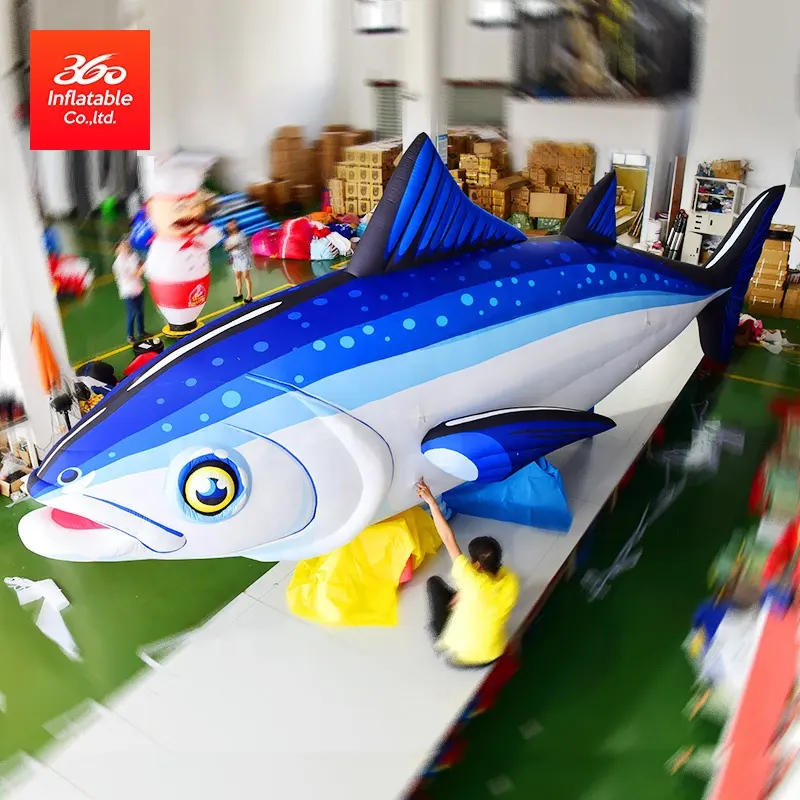 inflatable cartoon animal fish inflatable toy animal fish statue Custom small advertising Inflatable fish Model for decoration