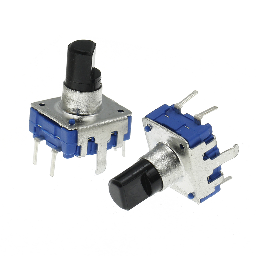 360 Degree Rotary Encoder EC12 RE12 Audio Encoder Coding 5Pin 24 Position With Push Button Switch Handle Length 12.5MM