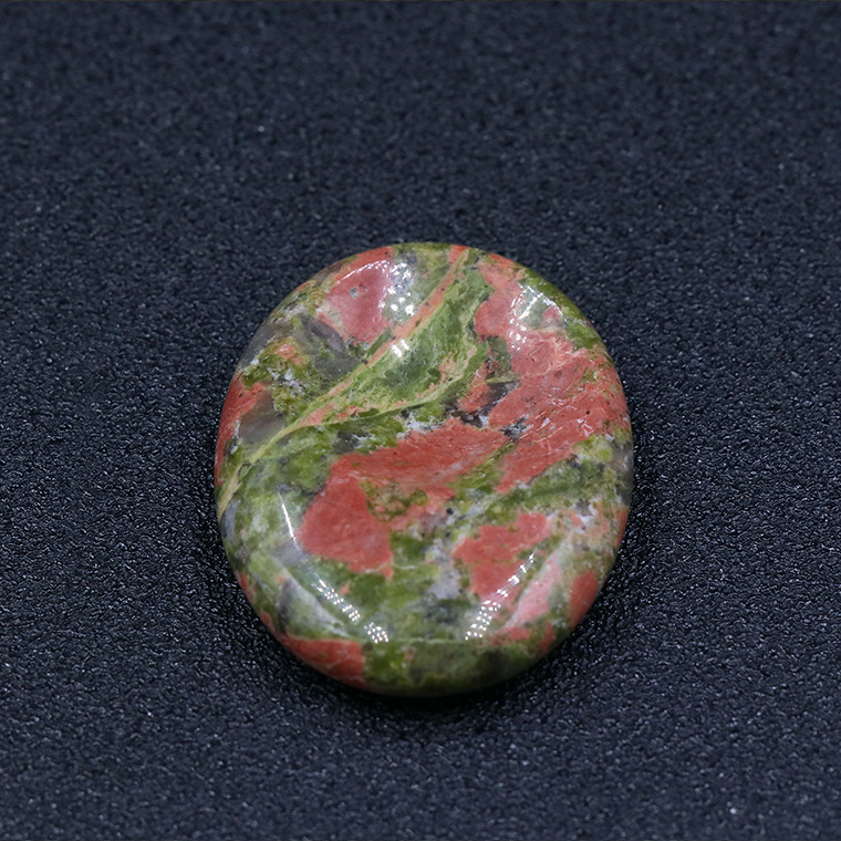 New Product Release Manual Carving raw stone Crystal Craft Mixed Crystal unakite worry stone Carving For Tabletop Decorations