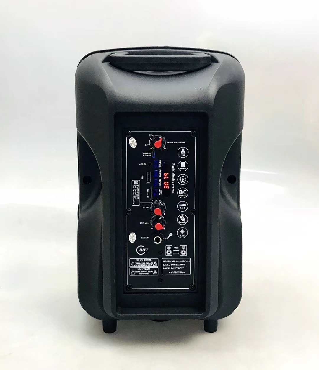 ALP-802 8 дюймов профессиональный диктор вагонетки DJ акустическая система звуковая коробка сабвуфера со светодиодной подсветкой