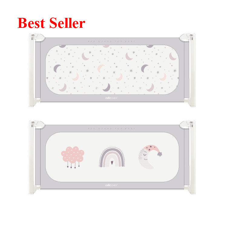 2021 Protection Portable Folding New Kids Cot Fence Crib Barrier Safety Baby Bed Rail Child Guard for Toddlers
