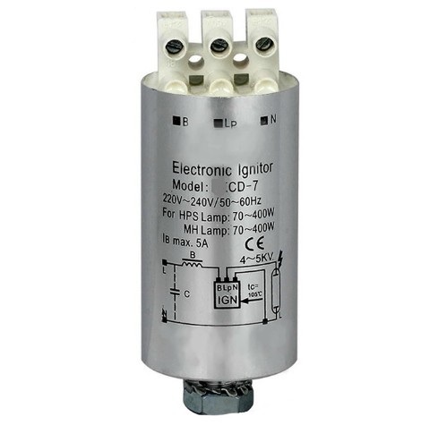 Электронный зажигатель Plusrite cd-7 для металлогалогенной лампы и конденсатора натриевой лампы