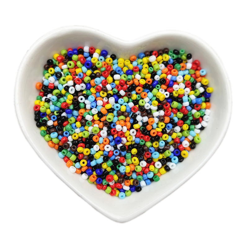 12/0 8/0 6/0 Loose Round Rocailles Opaque Color Glass Seed Beads For Jewelry Making