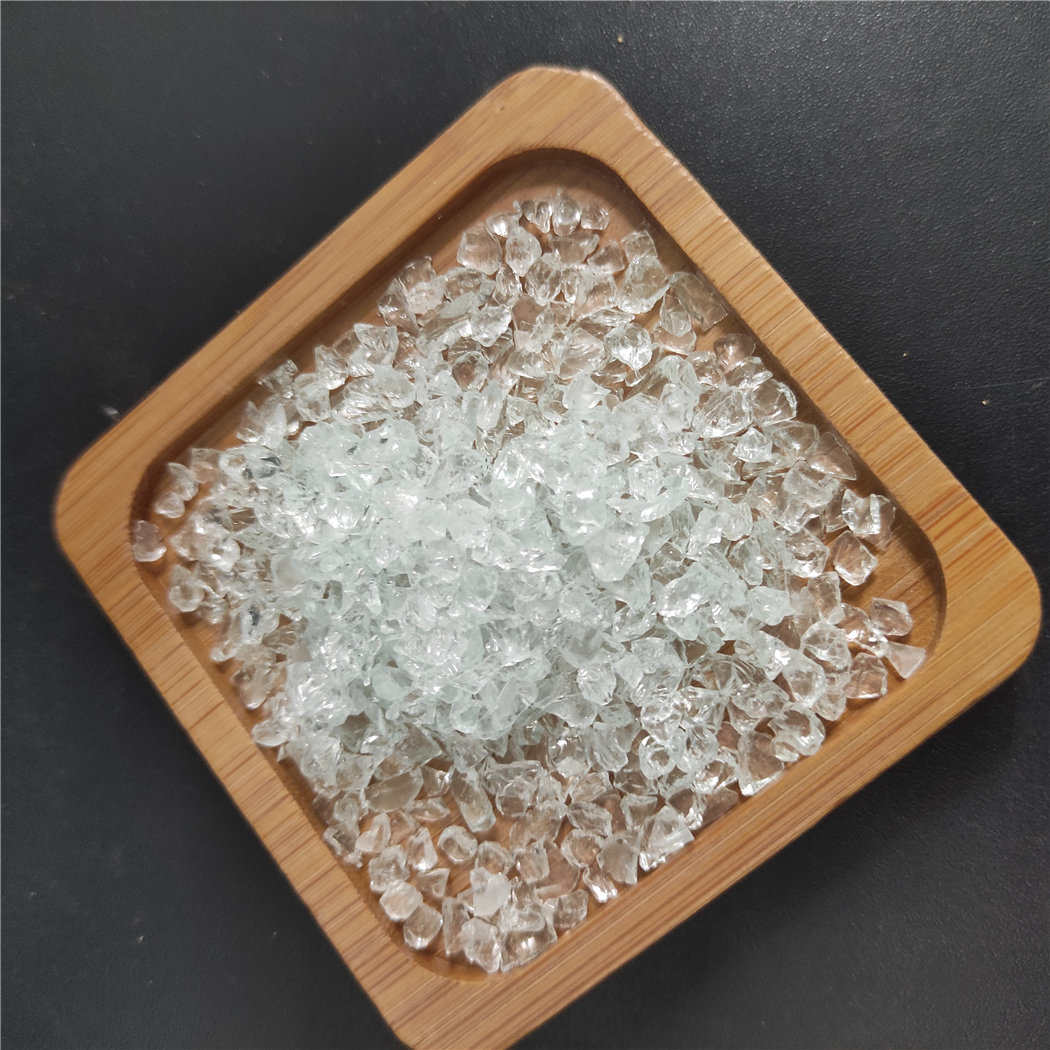 White Transparent glass sand for building plates