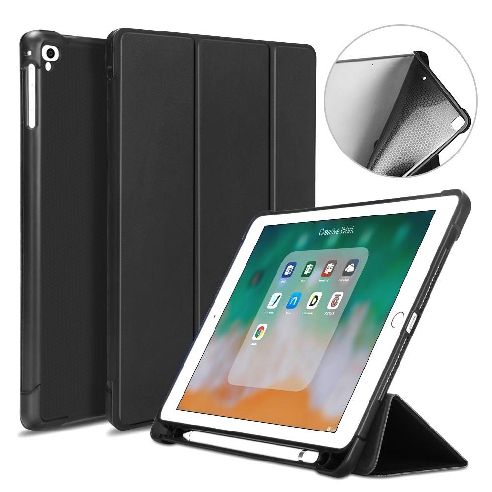 Factory direct price hot sale smart flip cover Case 9.7inch With Pencil Holder for iPad Case tablet cover Air1/2 9.7 2017/2018