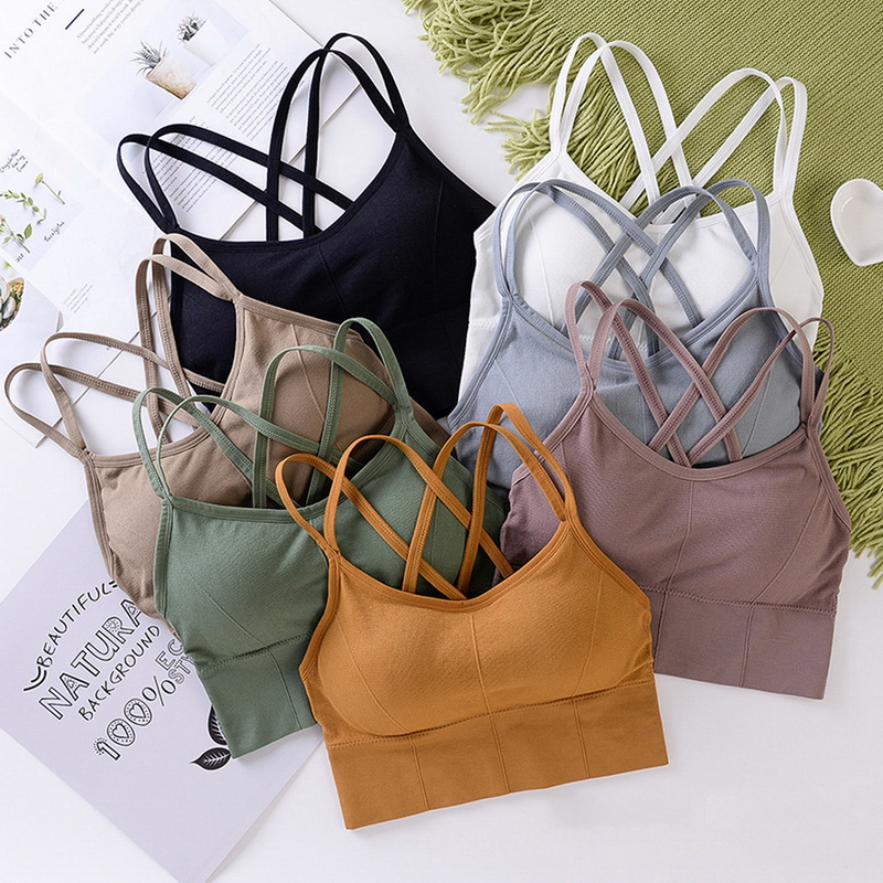 Women Sports Bra Fitness Top Seamless Yoga Bra Running Yoga Gym Crop Top Women Push Up Sport Bra