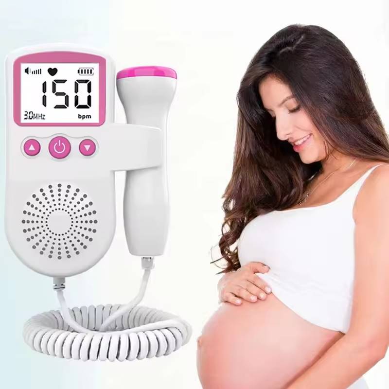 LCD Screen 9 Weeks Portable Fetal Doppler Fetal Heart Rate Monitor Home Baby Fetal Heart doppler Monitor For Pregnancy