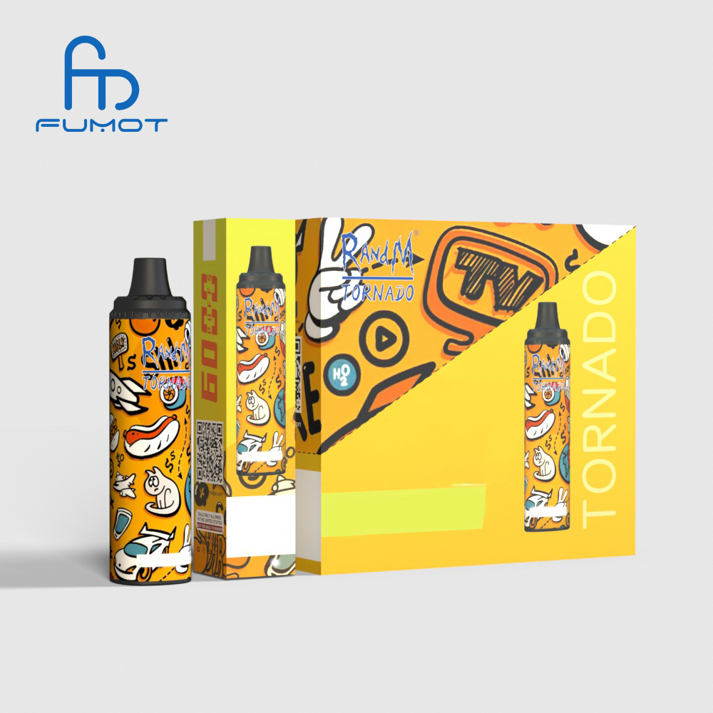 Factory wholesale FUMOT RandM Tornado 6000 with Type-c charging port rechargeable device
