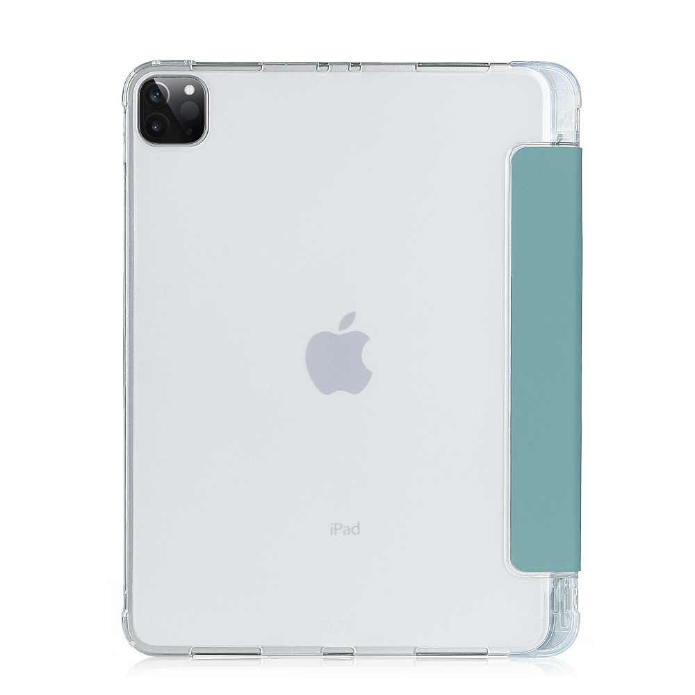 Для Ipad air 4 Чехол 2020 Rebound тонкий умный чехол с отделением для карандашей Tpu прозрачная задняя часть с прорезиненным покрытием Поддержка беспроводной зарядки