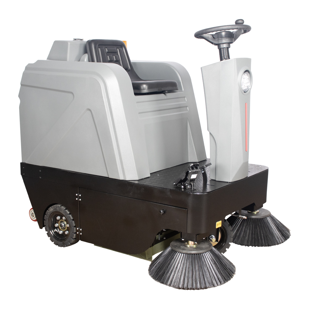 Detanfu Electric Floor Broom Sweeper Road Street Small Dust Sweeper Car