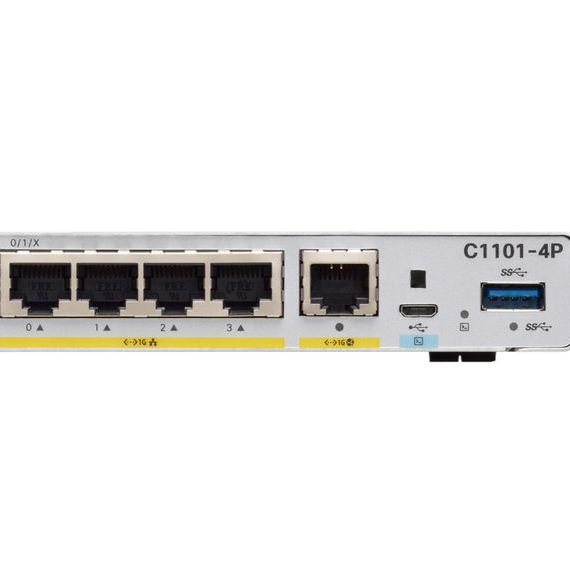 Новый C1111-4p оригинальный маршрутизатор Isr1100 с 4 портами Dual Ge Wan Ethernet