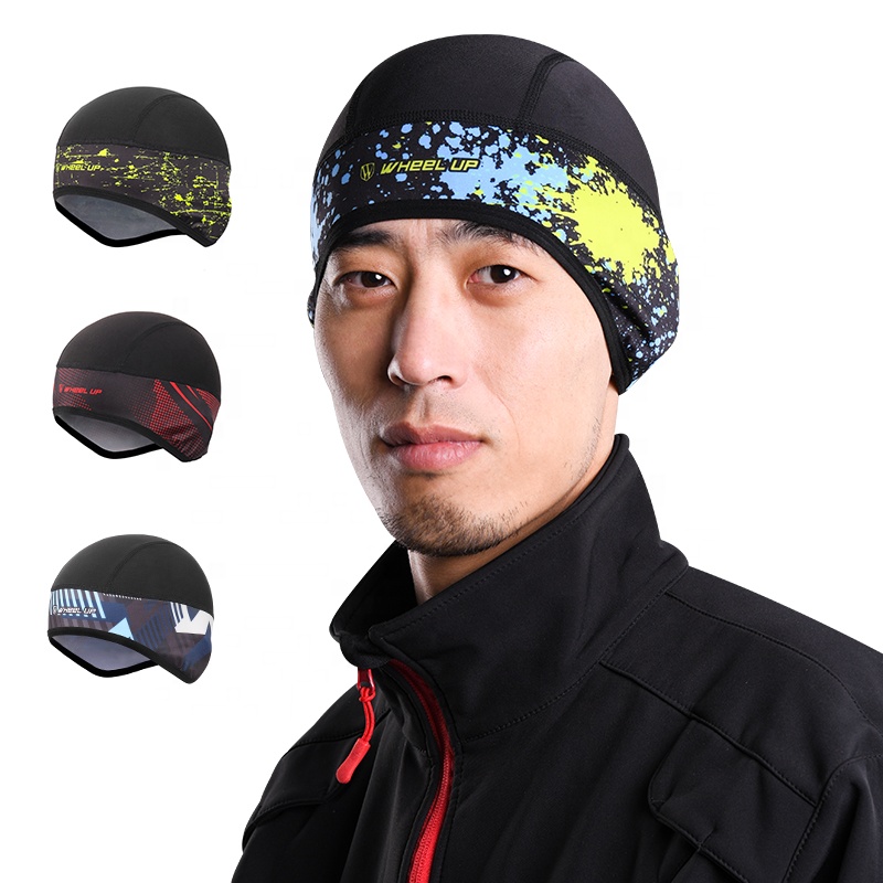 WHEEL UP Winter Skull Windproof Cycling Cap Thermal Running Beanie With Ear Cover Unisex Bike Hats
