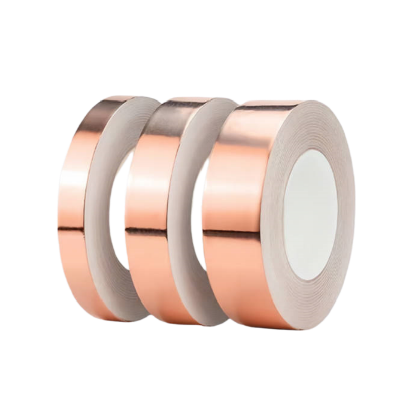 Electromagnetic Shielding Double Guide Copper Foil Tape Roll for conductive connection CY-T37S