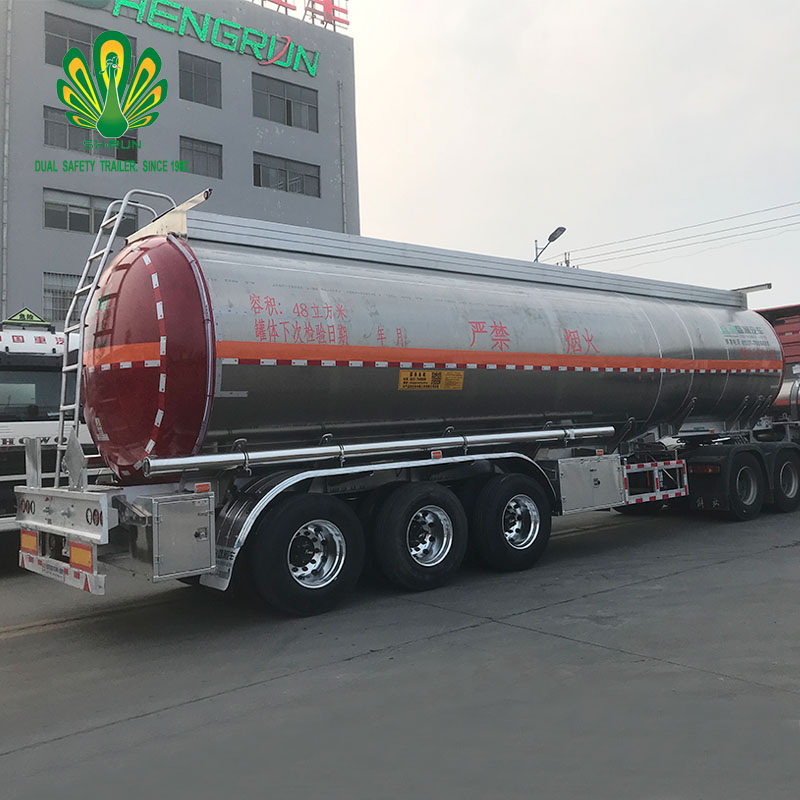 Fuel tank aluminum oil tank transport storage semi trailer petroleum diesel for sales