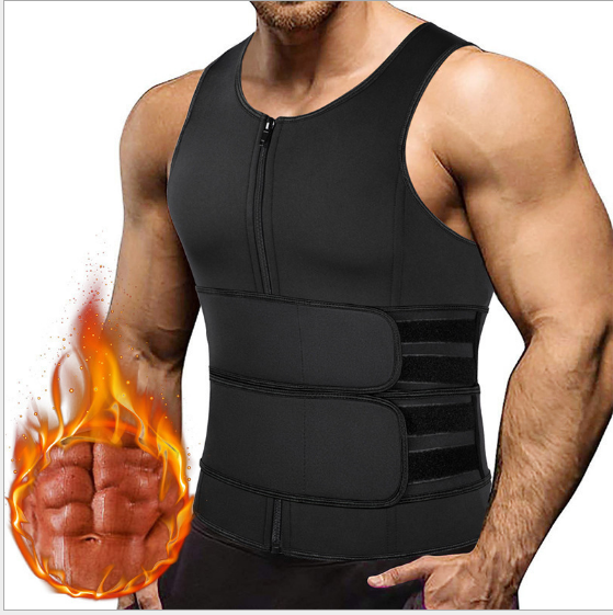 Private label Slimming Sweat Sauna Suits Weight Loss Shapewear Neoprene Corset Waist Trainer Shaper Sauna Vest Men