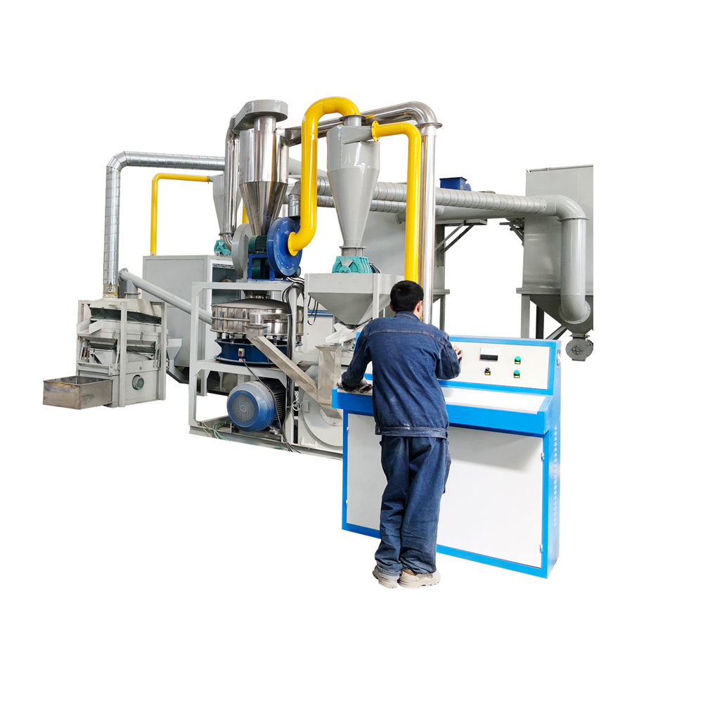 High Efficiency Grinding Separating Circuit Board Recycling Line