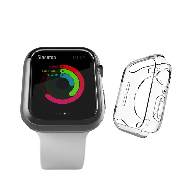 Защитный чехол для Apple Watch, мягкий силиконовый чехол для Iwatch Series 5 4 3 2 1 38 мм до 44 мм