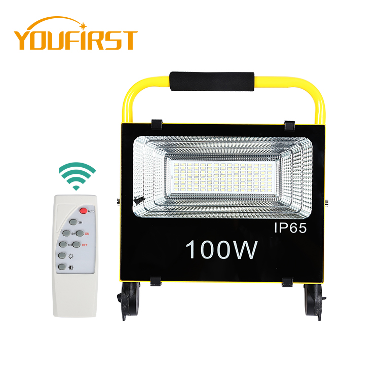 Китай Заводская Прямая цена Алюминиевый задний двор Ip65 100w Интегрированный все в одном Солнечный светодиодный Наружный свет