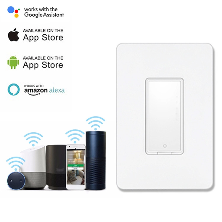 Горячая распродажа! Tuya smart Wi-Fi настенный выключатель света для домашней автоматизации работы с Alexa и Google home