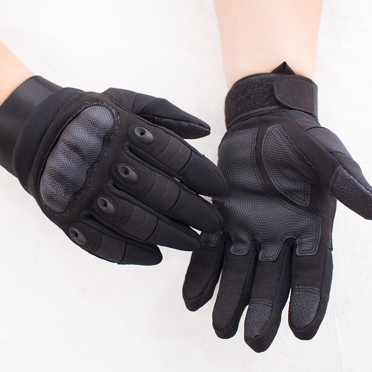 Anti Riot Gear Back Tactical Gloves For Police Anti Riot