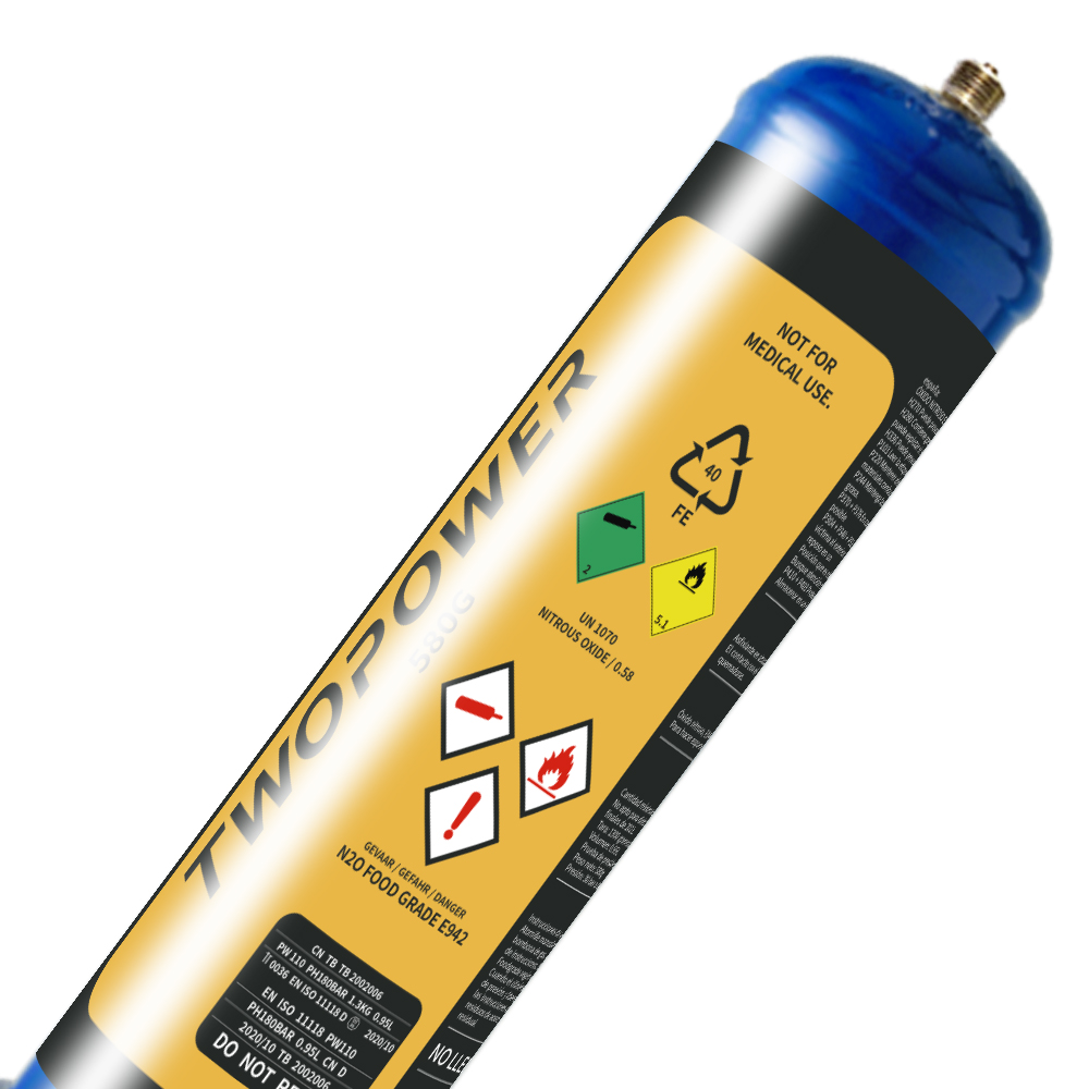 Оптовая продажа заполнения 0.95L Закись озота 0.95L n2o цилиндр 580g n2o цилиндр n2o газа