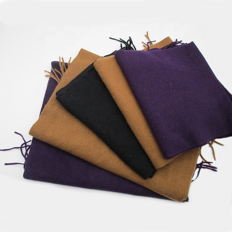 100% cashmere Black / Camel / Purple Women Cashmere Shawl