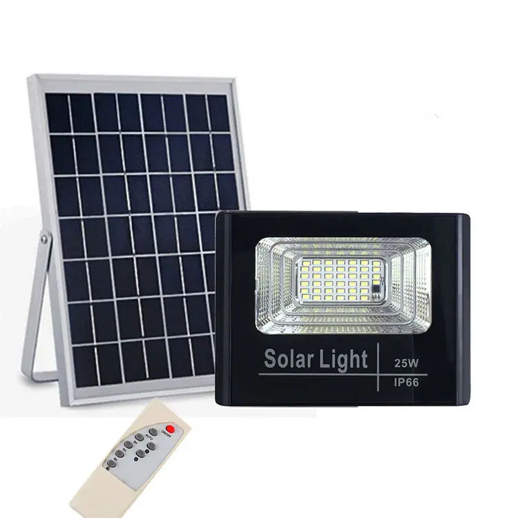 25W Led Outdoor High Lights Fixtures Power Sports Lighting Landscape Security Lumen Solar Flood Light