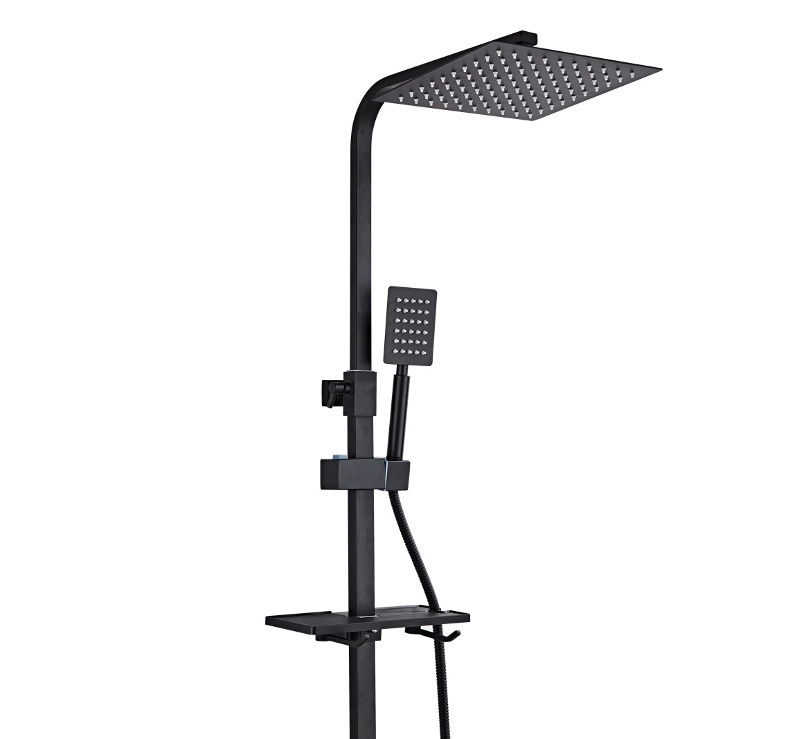 Popular Hot Sell Four-gear Square Bar Wall Mounted Shower Set Rain Shower Set