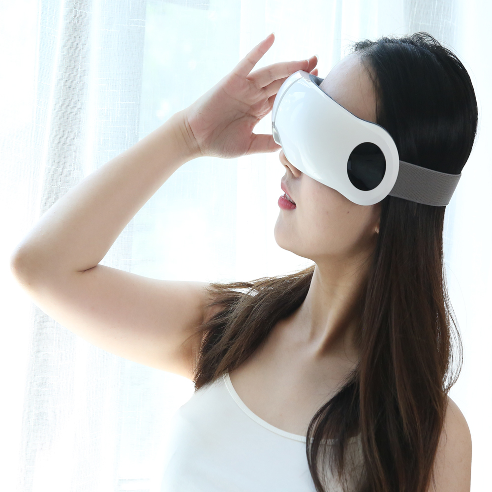 Relieve eyes strain electric music masajeador ojos vibrating eye massage heat eye massager