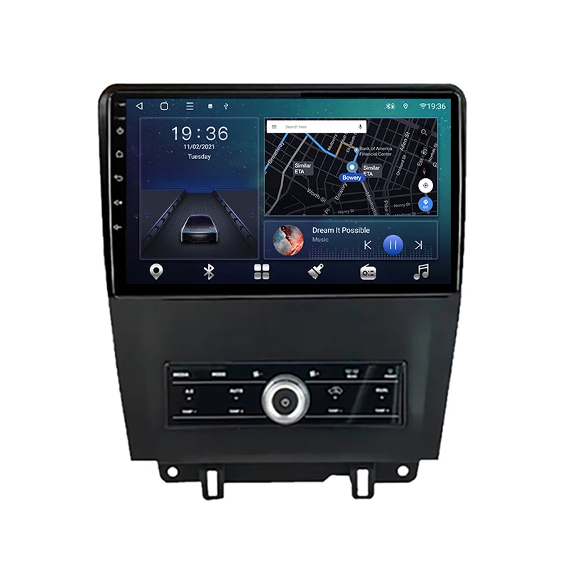 Автомагнитола 2 din для Ford Mustang 2010-2014, мультимедиа, GPS-навигация, аудио, видео плеер для Carplay, стерео