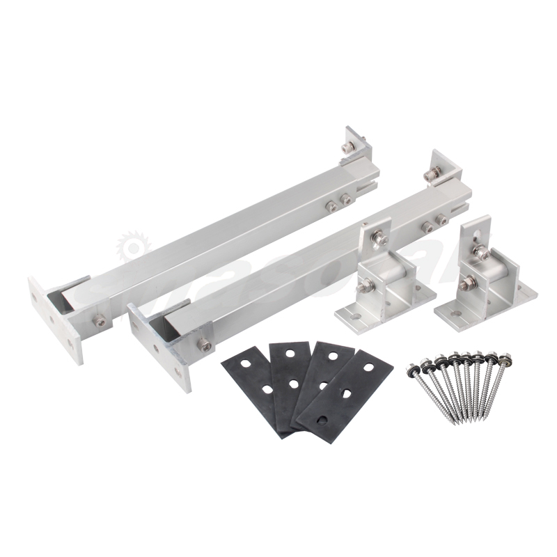 Sale Well Adjustable Metal Solar Panel Metal Mounting Aluminum Rail Solar Panel Wall Mounting Bracket For Outdoor