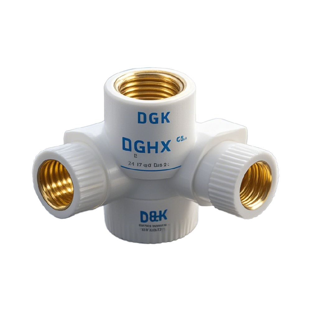 DGHX PPR Brass Insert Fitting Forging Titanium Bronze Copper Plastic and Bronze Bushing Tees for PPR Pipe Fittings