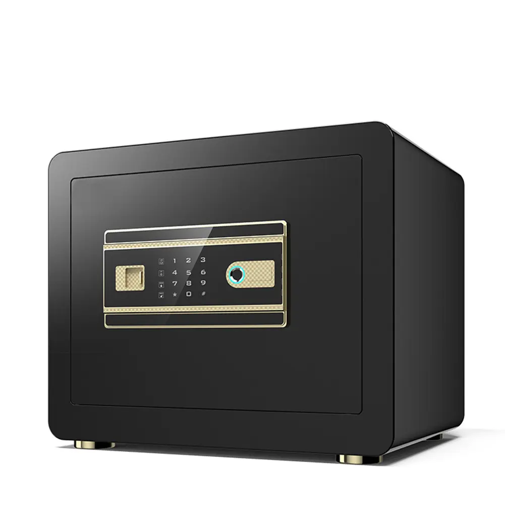 2.0 Cub Digital Fireproof Security Safe Box with Fireproof Waterproof Money Bag Lock Box Safe Inner Cabinet LED Light Home Safe