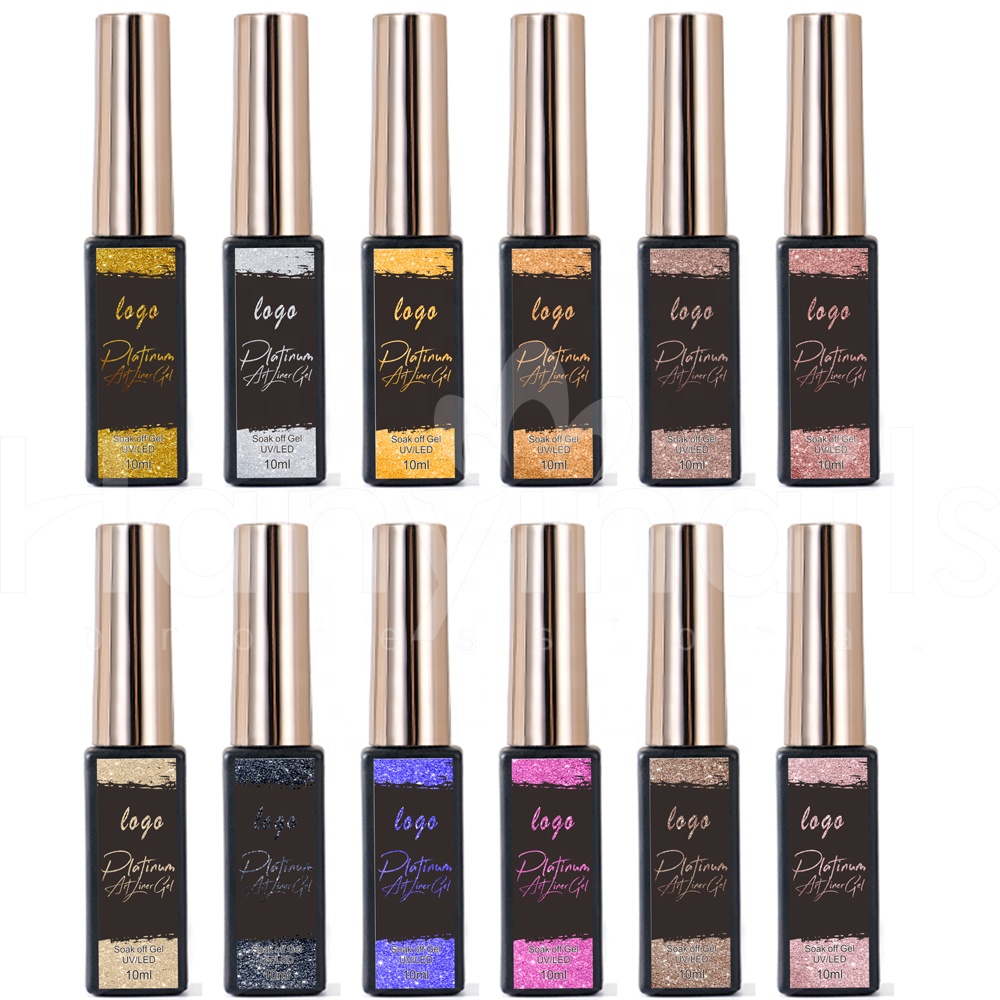 gel nail polish nails quick dry Long Lasting 40days new coming high thick pigment 12colors set liner gel nail art