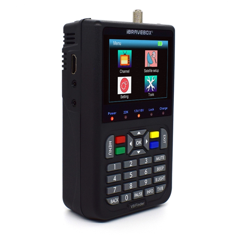 Новый искатель iBRAVEBOX V9, цифровой спутник, измеритель сигнала satfinder