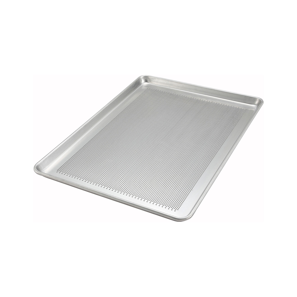 40x60x2.5cm Aluminium Perforated Baking Tray Commercial Bakery Sheet Pan Drying Tray