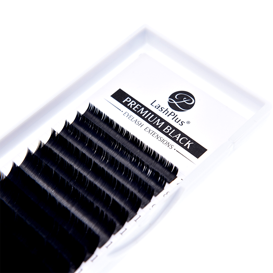LashPlus Individual custom bulk classic eyelash extension korea vendor custom lash trays velvet lashes