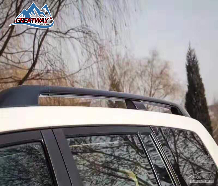 Алюминиевая черная/Серебристая кровельная рейка, боковая рейка, верхняя поперечная рейка для Toyota Land Cruiser 2011-2017